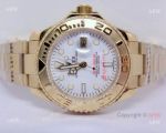 Rolex All Gold White Face Yacht-master watch